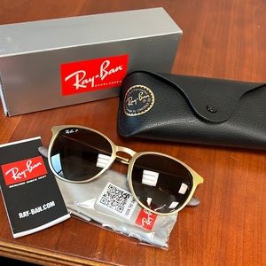NEW IN BOX POLARIZED RAY-BAN ERIKA METAL FRAME
